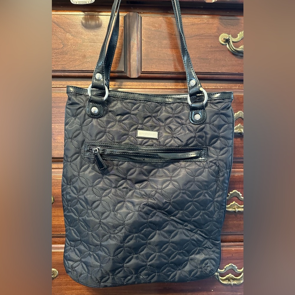 Ver Bradley Black Quilted Tote Bag